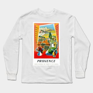 Vintage Travel Poster France Provence Long Sleeve T-Shirt